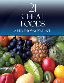 21 Cheat foods: a healthy way to snack
