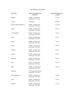 List of Tax Treaty Countries