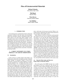 Flux of Extraterrestrial Materials