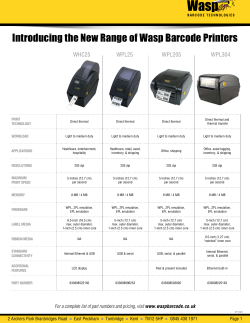 Introducing the New Range of Wasp Barcode Printers