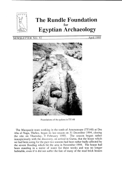 Egyptian Archaeology - Macquarie University