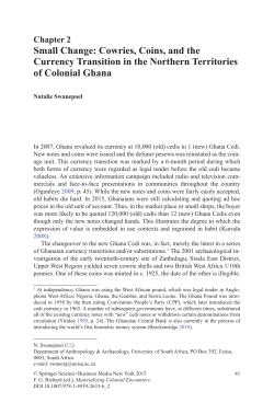 Small Change: Cowries, Coins, and the Currency Transition in the