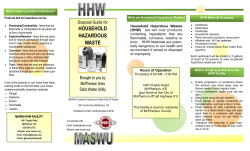 HHW - McPherson Area Solid Waste Utility
