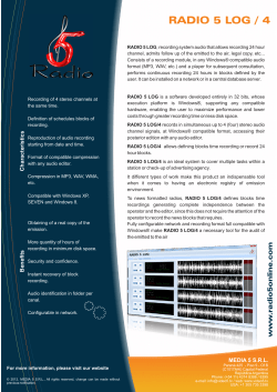 Brochure - RADIO 5 LOG 4