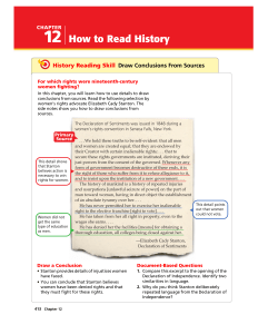 History Reading Skill: Draw Conclusions From Sources