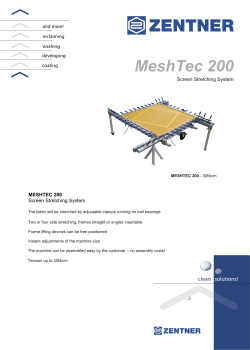 MeshTec 200 - Zentner Systems