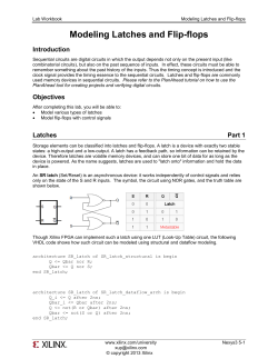 Modeling Latches And Flip-flops