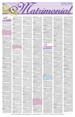 Printed and published by Wijeya Newspapers Ltd. on Sunday