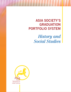 History and Social Studies Performance Outcomes and Rubrics