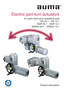 Electric part-turn actuators for open
