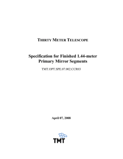 Specification for Finished 1.44