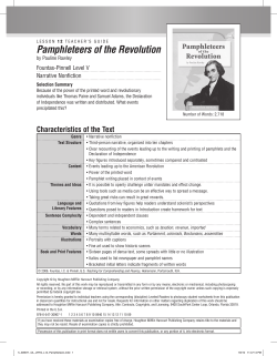 Pamphleteers of the Revolution