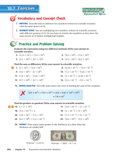 Exercises 10.7