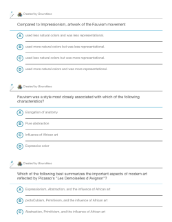 Compared to Impressionism, artwork of the Fauvism movement