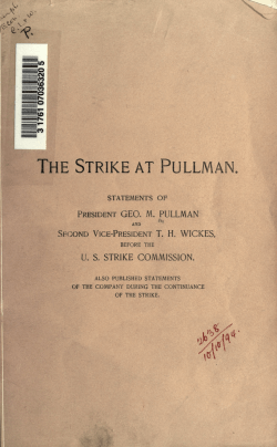 the strike at pullman - Law Library Digital Collections