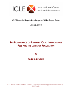 The Economics of Payment Card Interchange