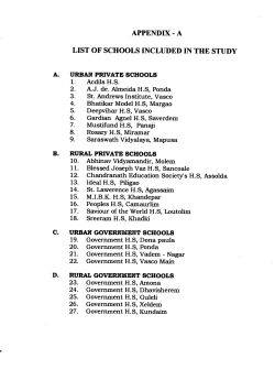 appendix - a list of schools included in the study