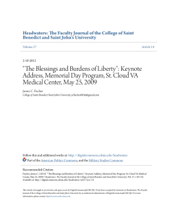 The Blessings and Burdens of Liberty