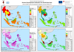Human Development Indicators for South East Asia