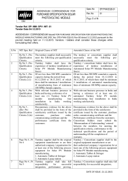 Specification - Embassy of India in Madrid