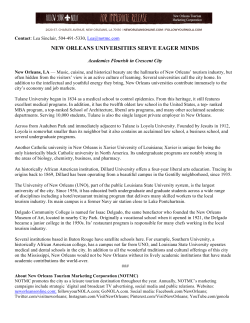 New Orleans Universities Serve Eager Minds