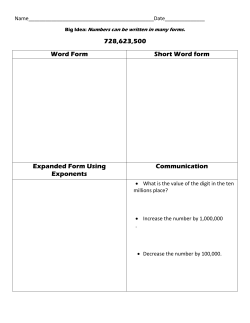 728,623,500 Word Form Short Word form Expanded Form Using