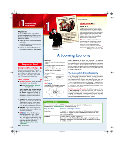 A Booming Economy