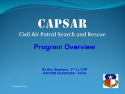 Search and Rescue - Texas Wing, Civil Air Patrol