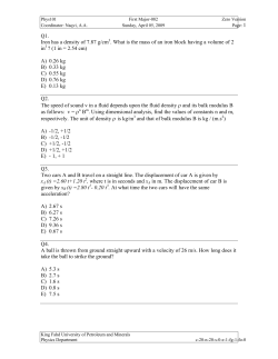 Q1. Iron has a density of 7.87 g/cm3. What is the mass of an iron