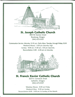 St. Joseph Cathoh`c Church St. Francis Xavier Catholic Church