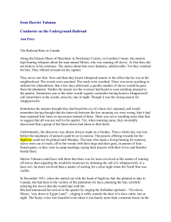 from Harriet Tubman Conductor on the Underground Railroad