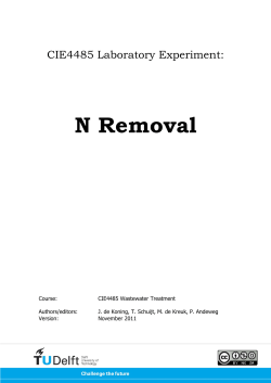 N Removal - TU Delft OpenCourseWare