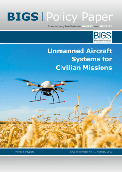 Unmanned Aircraft Systems for Civilian Missions