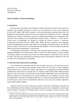 1 Bartosz Kurzyca University of Warsaw  Iambic
