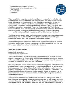 Those undertaking design-build projects must become educated to