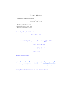 Exam 3 Solutions