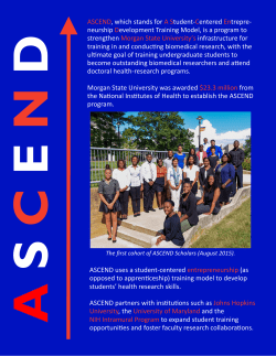 ASCEND, which stands for A Student-Centered Entrepre
