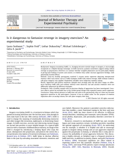 Is it dangerous to fantasize revenge in imagery exercises? An