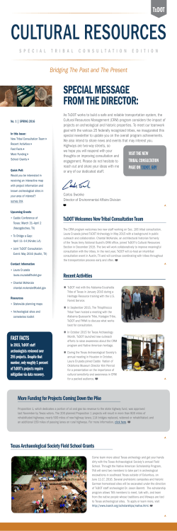 Cultural Resources - the Texas Department of Transportation FTP