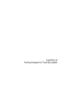 CHAPTER 10 Technical Analysis For Trunk Bus System
