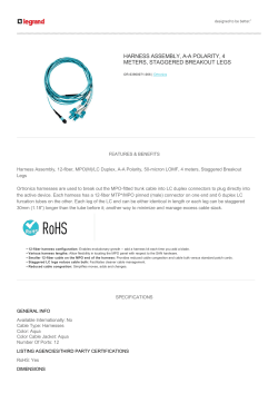 harness assembly, aa polarity, 4 meters, staggered