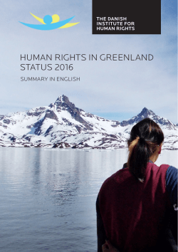 human rights in greenland status 2016