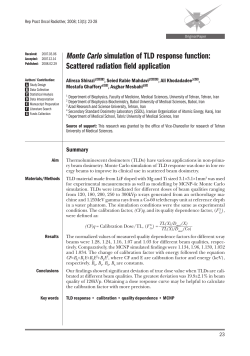 Monte Carlo simulation of TLD response function: Scattered