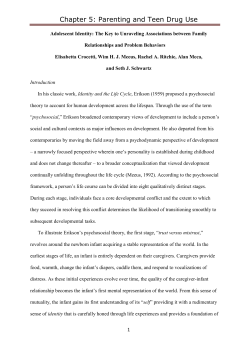 Chapter 5: Parenting and Teen Drug Use