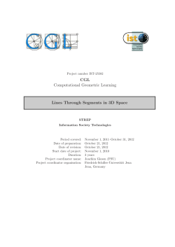 CGL Computational Geometric Learning Lines Through Segments