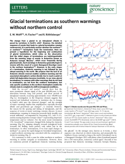 Glacial terminations as southern warmings without northern control