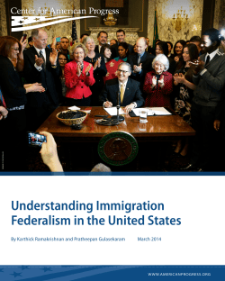 Understanding Immigration Federalism in the United States