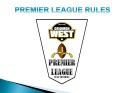 Flag Football West Rules