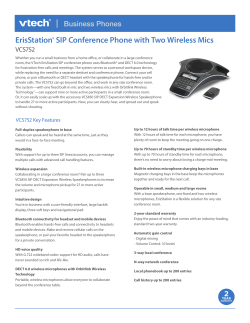 ErisStation&reg; SIP Conference Phone with Two Wireless Mics