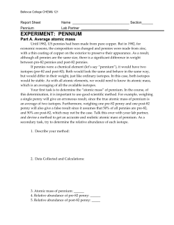 experiment: pennium